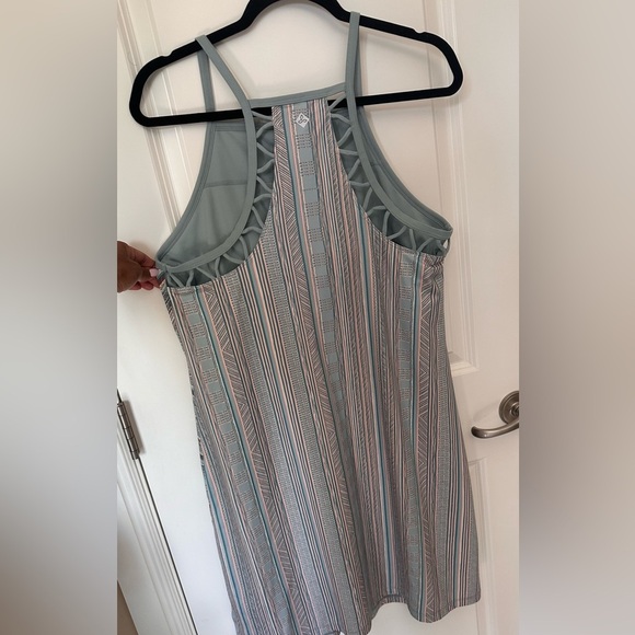 Prana women's Dress Ardor Agave Samba Built In Bra  green Sport Dress Size XL - Picture 5 of 10